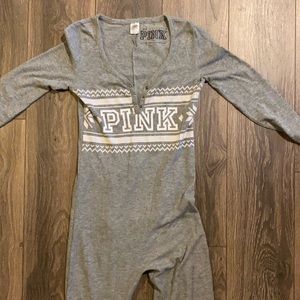 VICTORIAS SECRET PINK onesie pajama size small